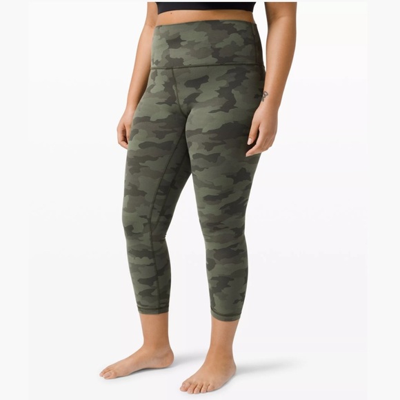 Lululemon 🍋 LULULEMON ALIGN™ PANT II 25" - Heritage 365 Camo Green Twill Multi - Picture 1 of 8